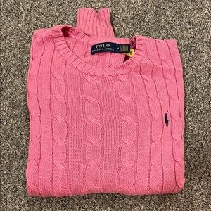 Polo by Ralph Lauren Pink Cable Knit Sweater